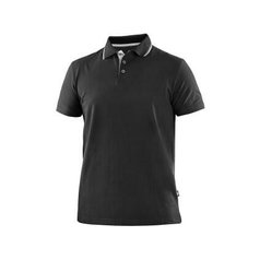 Polokošile CXS HENRY, pánské, krátký rukáv, černo-bílá, vel. S