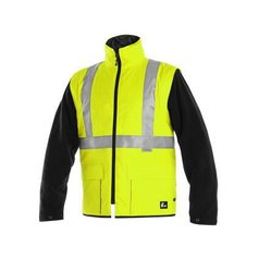 Bunda CXS LONDON, výstražná, 5 V 1, pánská, žluto-modrá, vel. 2XL