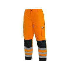 Kalhoty CXS CARDIFF, výstražné, zateplené, pánské, oranžové, vel. S