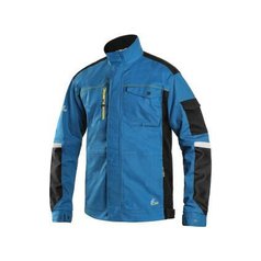 Blůza CXS STRETCH, 170-176cm, pánská, středně modrá-černá, vel. 44