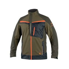 Blůza CXS NAOS, pánská, khaki-olivová, HV oranžové doplňky, roz. 46