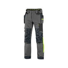 Kalhoty CXS NAOS pánské, šedo-černé, HV žluté doplňky, vel. 46