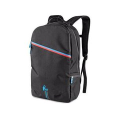 Batoh CXS LEONIS, černý s modro/červenými doplňky